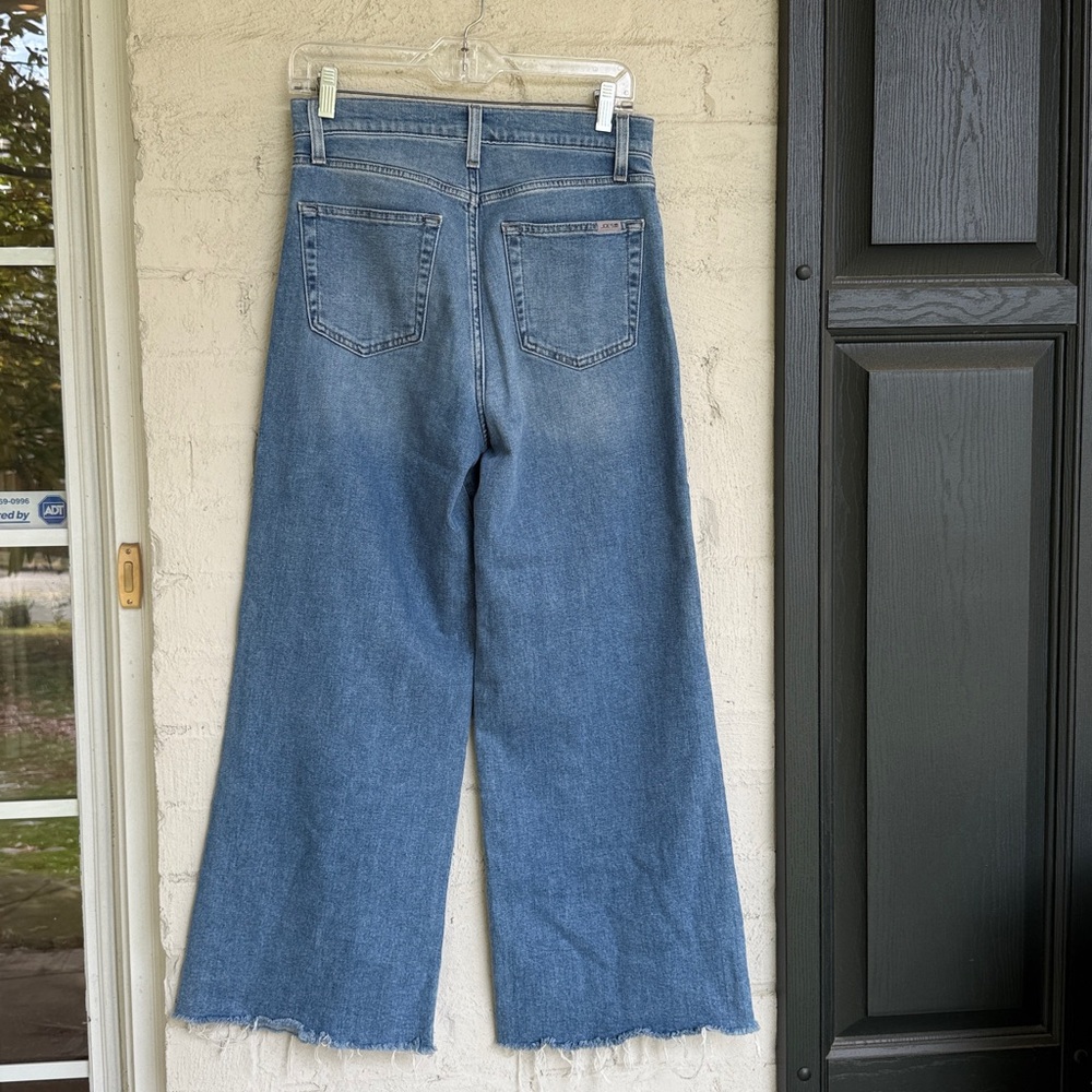Joe’s Jeans High-Rise BTW Wide Leg Raw Hem Jeans Waist 28 - Picture 5 of 12